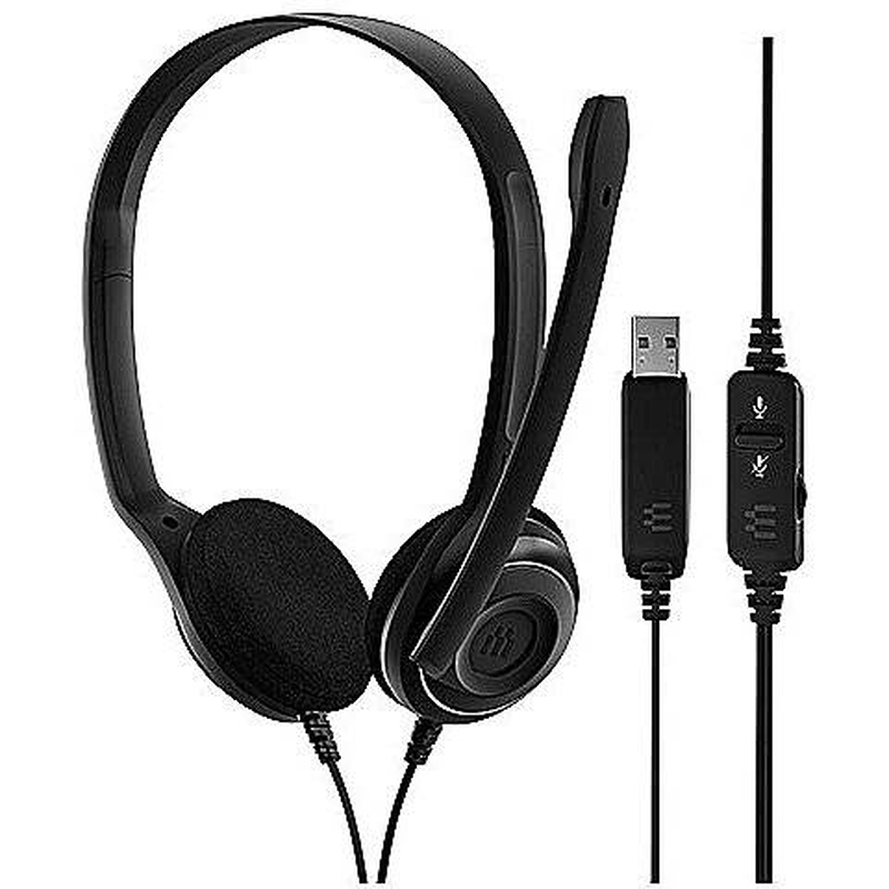 Epos pc 8 USB / headset / on-ear / wired / USB-a / black, , medium-null