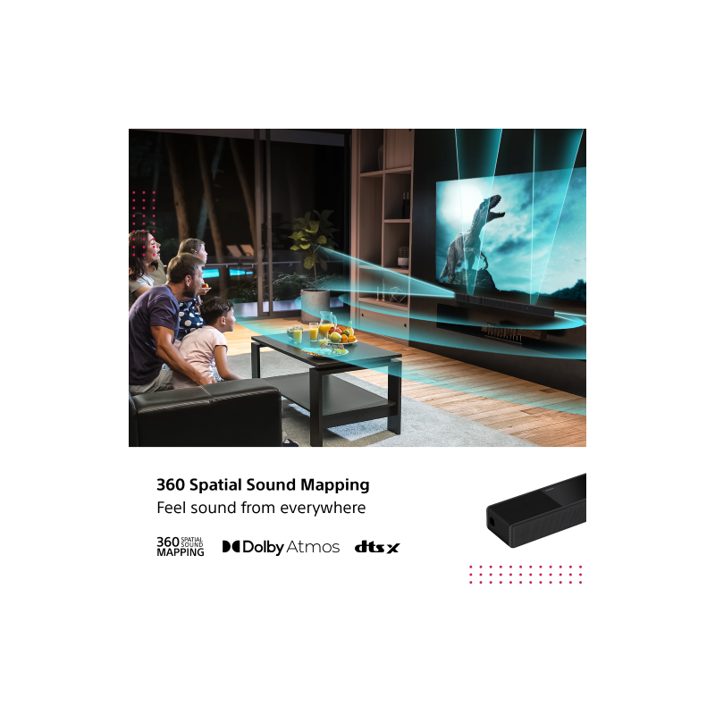 Sony hta7000 flagship 7.1.2 channel dolby atmos® soundbar, , medium image number null