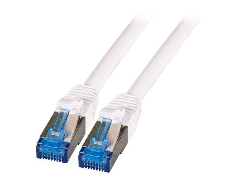 Efb-elektronik / patch cable / rj-45 (m) to rj-45 (m) / 1.5 m / 6.5 mm / s/ftp / cat 7 (cable) / cat 6a (connectors) / halogen-free, molded / white-null