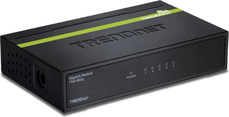 Trendnet teg-s50g 5-port gigabit unmanaged metal desktop switch greennet plug and play-null