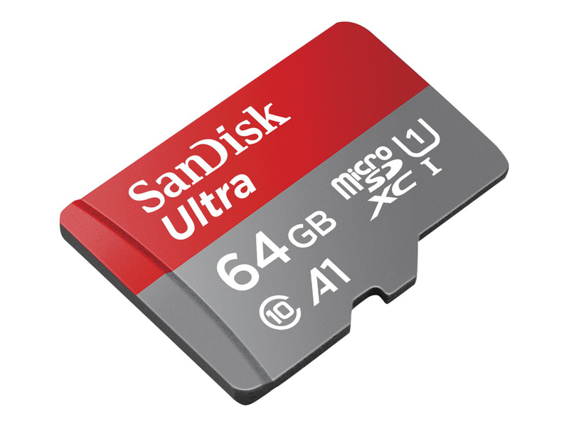 Sandisk ultra  microsdxc 64GB with adapter class 10 a1-null