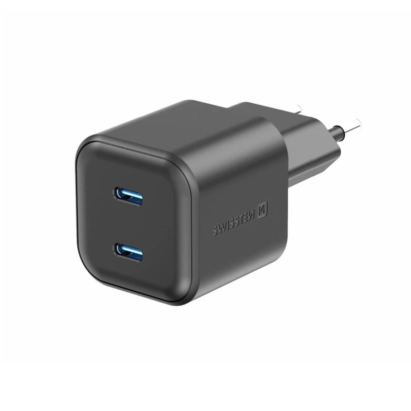 Swissten gan &tau;&alpha;&xi;&iota;&delta;&iota;&omega;&tau;&iota;&kappa;ό&sigmaf; &phi;&omicron;&rho;&tau;&iota;&sigma;&tau;ή&sigmaf; 20w &mu;&epsilon; 2x USB-c & power delivery 22070510 &mu;&alpha;ύ&rho;&omicron;, , medium-null