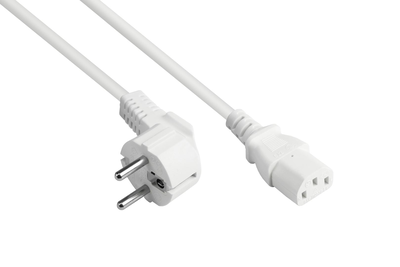 Good connections p0130-w025 - 2.5 m - cee7/7 - iec c13 - h05vv-f - 250 v - cable - current/power supply - 2.5 m - vde, , medium