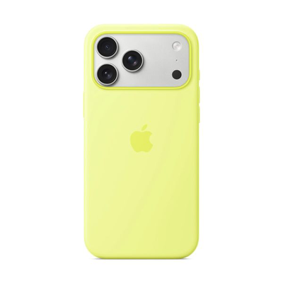 iPhone 17 pro max silicone case with MagSafe yellow, Yellow, medium