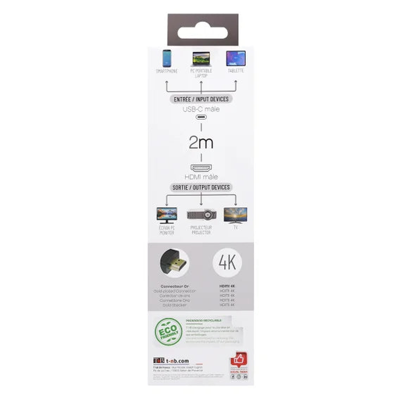 Tnb USB-c to hdmi 4k cable, , medium image number null