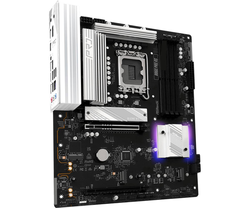 Asrock b860 pro rs motherboard atx lga1851 intel b860 ddr5 pcie 5.0 m.2 Gen5 2.5G lan-null