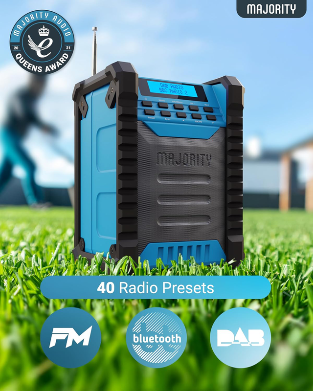 Product image: Majority radio portable rugged fm,bt,ip65,charger,20hr battery landbeach, , medium-null