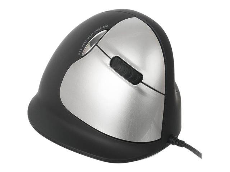 R-go he mouse ergonomic mouse large right / mouse / ergonomic / right-handed / 5 buttons / wired / USB, , medium-null