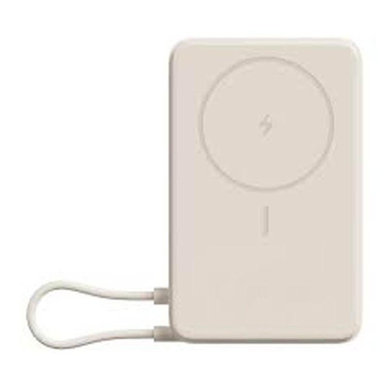 Xiaomi 33w magnetic power bank 10000 with built-in stand beige bhr08pbgl, , medium-null