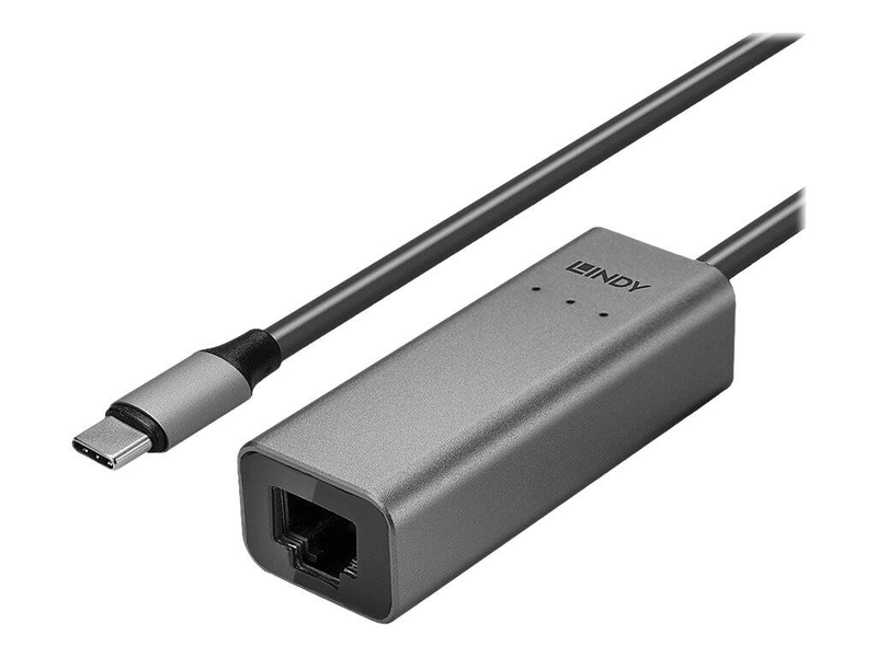 Lindy / network adapter / USB-c 3.1 / 10m/100m/1g/2.5 gigabit ethernet / silver-null