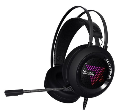 Alcatroz x-craft hp-3 pro USB audio 7.1 gaming headset, Black, medium