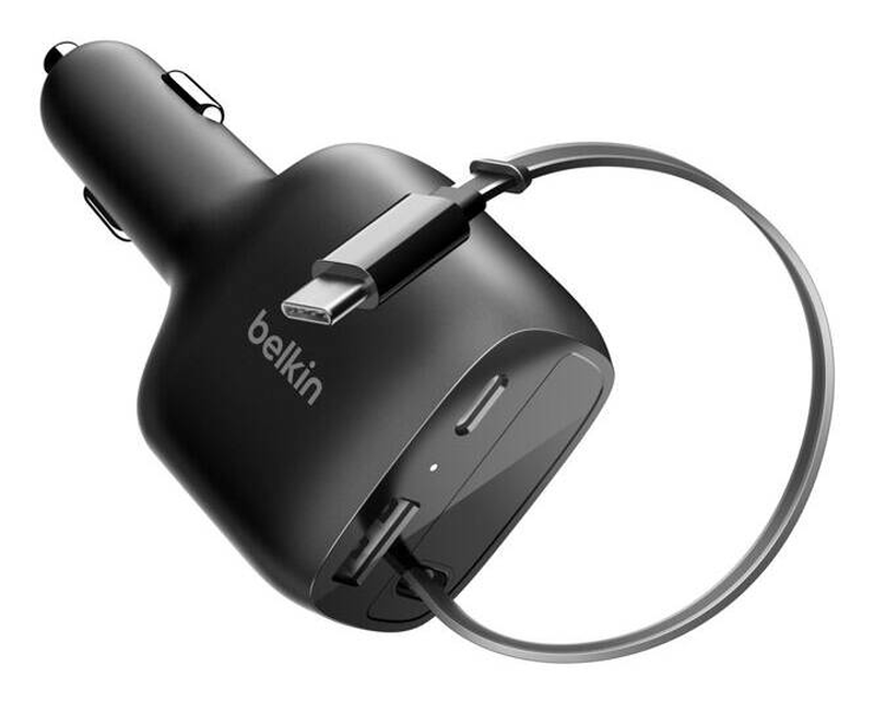 Belkin boostcharge / indoor / cigar lighter / universal / 1 / overheating / 0.75 m / black-null
