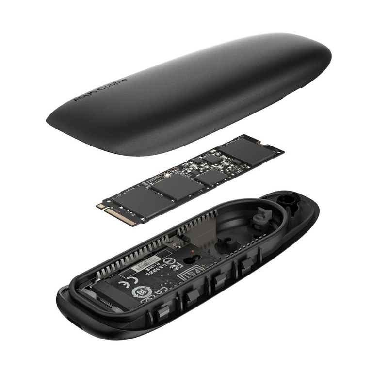 Asus cobble / storage enclosure / m.2 / m.2 nvme card / USB-c 3.2 (gen 2x1) / black-null