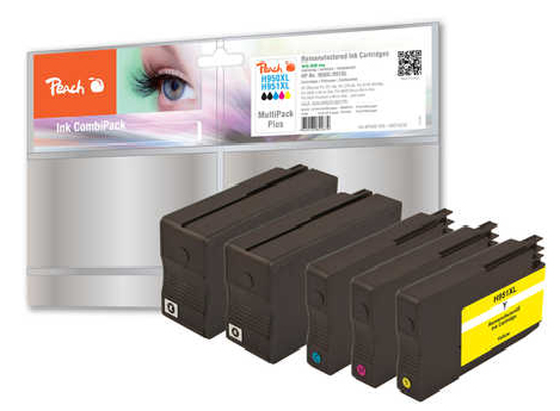 Peach spar pack plus - 5-pack - xl capacity - black, yellow, cyan, magenta - compatible - ink cartridge - for hp officejet pro 251, 276, 8100, 8600, 8600 n911, 8610, 8615, 8616, 8620, 8625, 8630, 8640, , medium-null