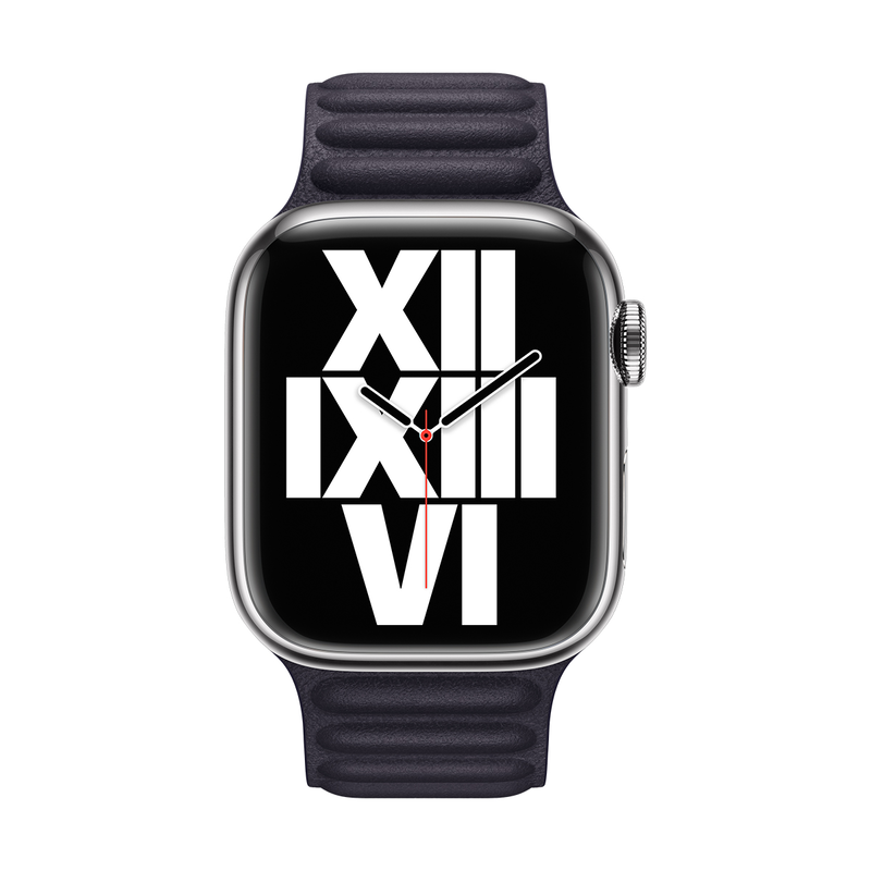 Leather link 41mm ink medium/large-null
