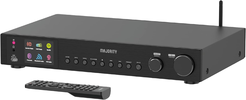 Product image: Majority radio fitzwilliam 2 Wi-Fi/bt/USB/fm/lineout/display black, , medium-null