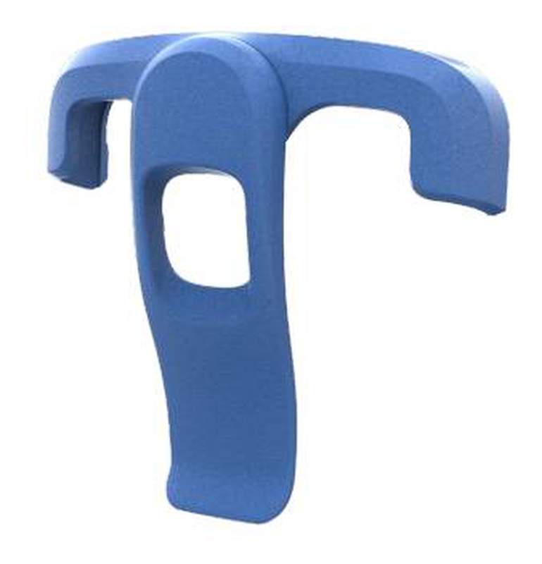 Zebra / handheld holder clip / blue, , medium-null