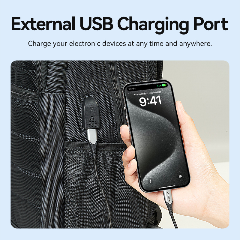 Vention backpack 15.6 water-repellent USB charge & lock black krkb0-null