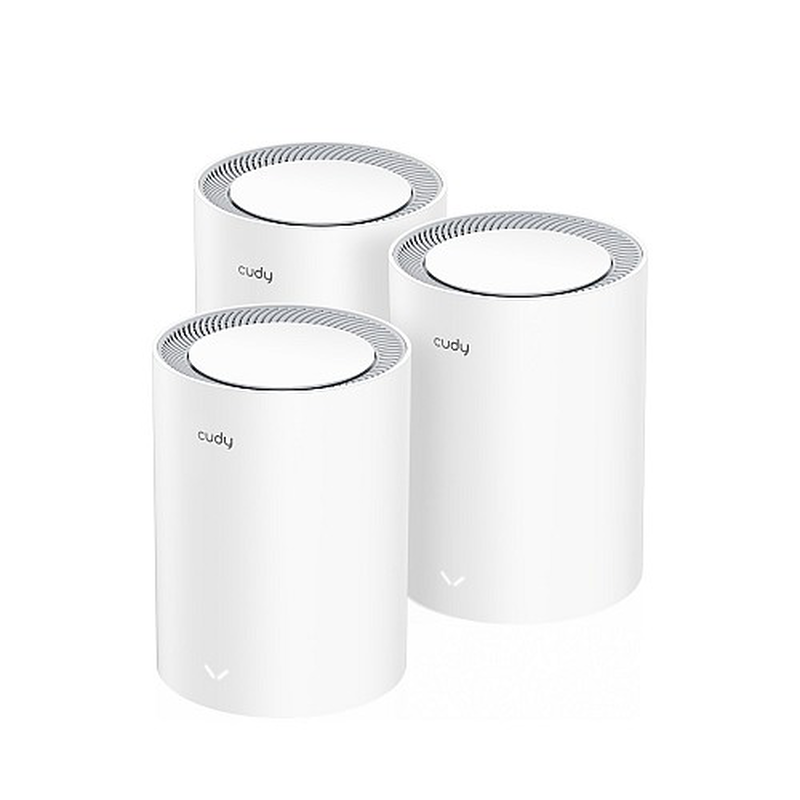Product image: Cudy mesh ax1800 dual band gigabit Wi-Fi 6 3 pack m1800, , medium-null