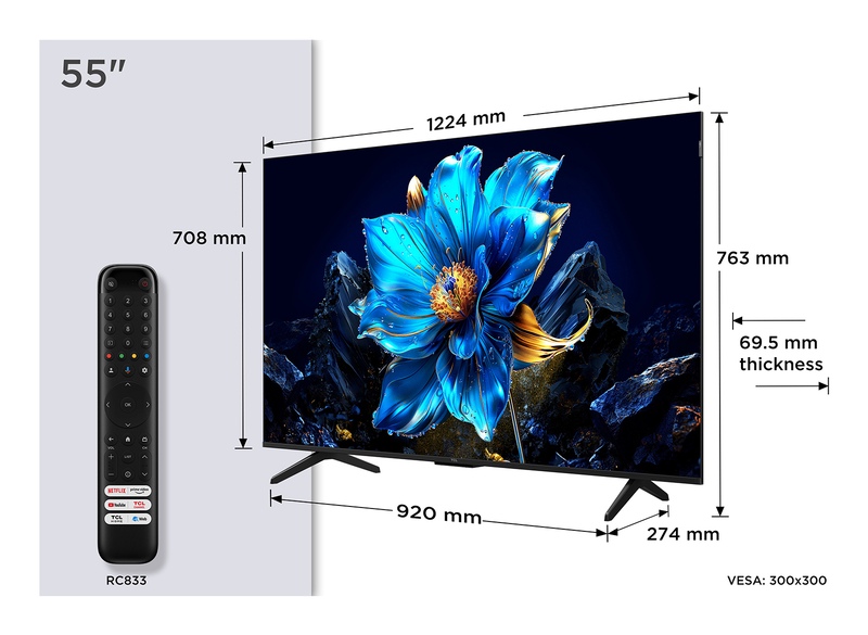 Tcl smart TV 55" 4k QLED 55p7k-null
