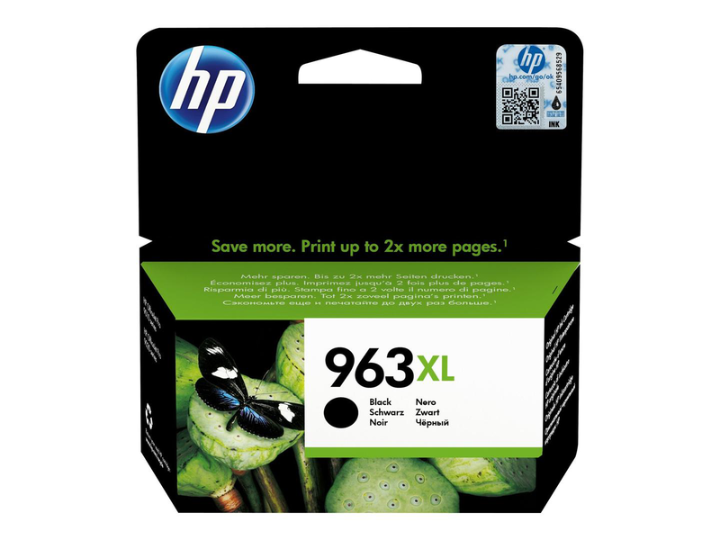 Hp 963xl / 47.86 ml / high yield / black / original / ink cartridge / for officejet pro 9010, 9012, 9014, 9015, 9016, 9019, 9020, 9022, 9025, , medium-null