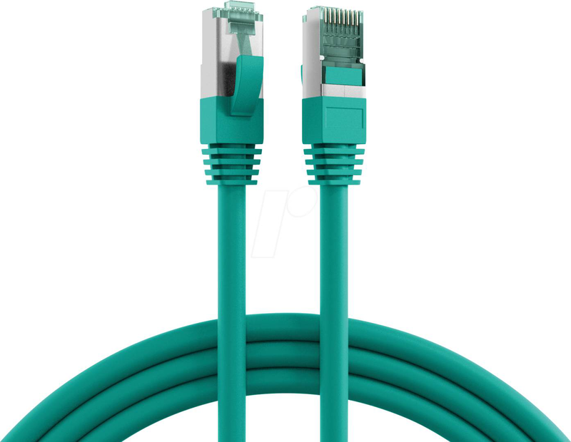 Efb-elektronik / patch cable / rj-45 (m) to rj-45 (m) / 1.5 m / 6 mm / s/ftp / cat 6a / halogen-free, molded, snagless, silicone-free / green-null