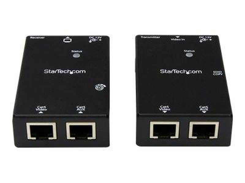 Startech.com HDMI over cat5 / cat6 extender w/ power over cable / video/audio extender / up to 50 m, , medium-null