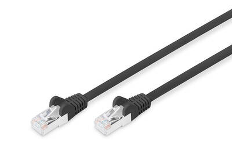 Digitus - patch cable - rj-45 (m) to rj-45 (m) - 3 m - sftp - cat 6 - booted, halogen-free, snagless - black-null
