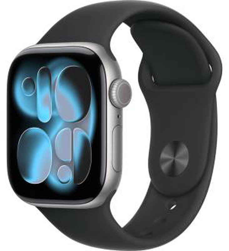 Apple watch serie 11 42mm ac/space grey sb/black m/l eu meqx4wf/a, , medium-null