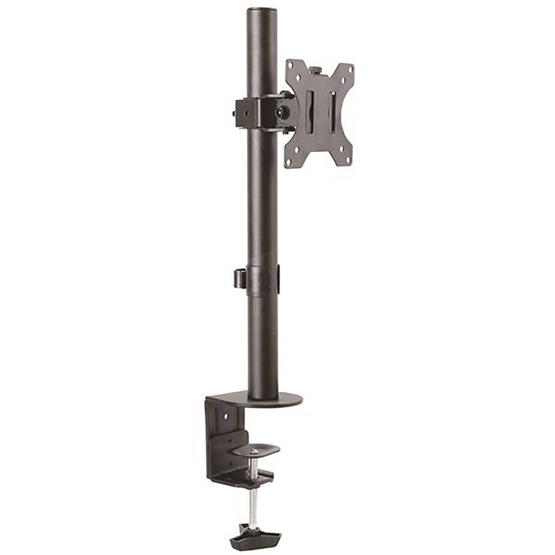 Startech.com armpivoTV2 single monitor pole desk mount for displays up to 32 inch 8kg steel black-null