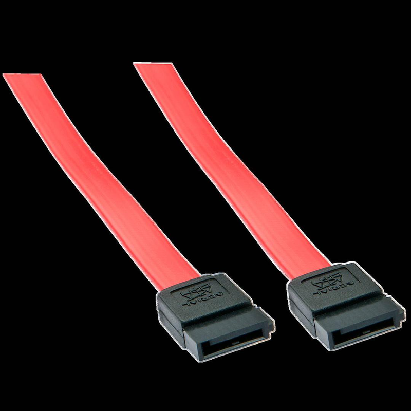 Lindy - sata cable - serial ata 150/300/600 - sata to sata - 50 cm - red-null