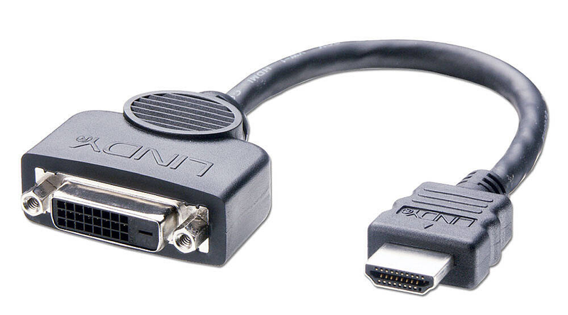 Lindy / adapter / HDMI male to dvi-d female / 20 cm, , medium-null