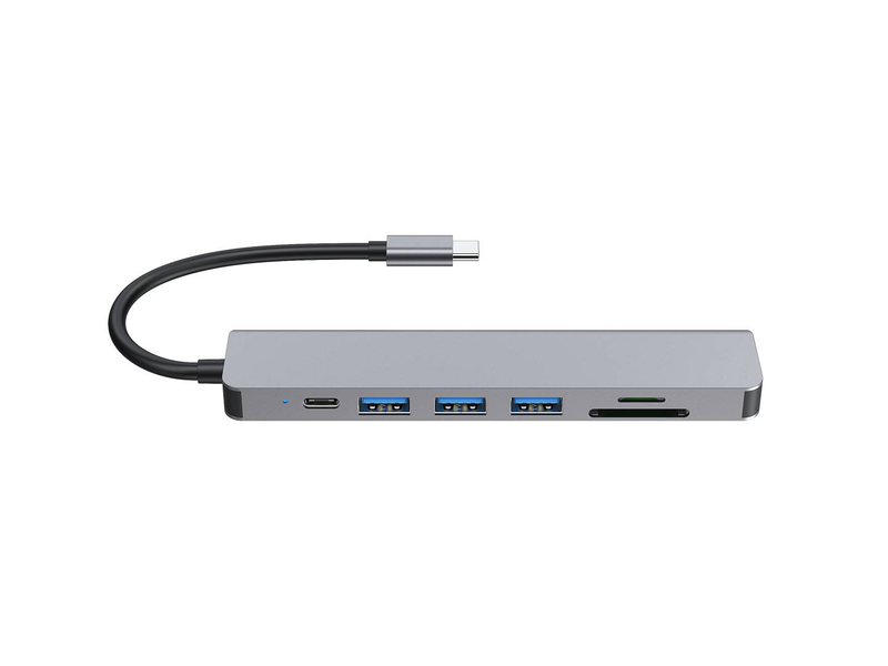 Equip 133494 USB-c 7-in-1 multiport adapter HDMI 4k 3x USB-a sd microsd 100w pd-null