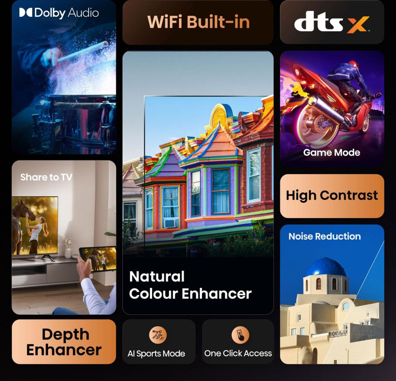 Hisense smart TV 32" HD led a4q-null