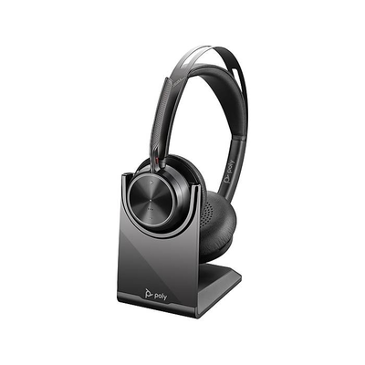 Poly voyager focus 2 / headset / on-ear / bluetooth / wireless / active noise cancelling / USB-c via bluetooth adapter / black / zoom certified, , medium
