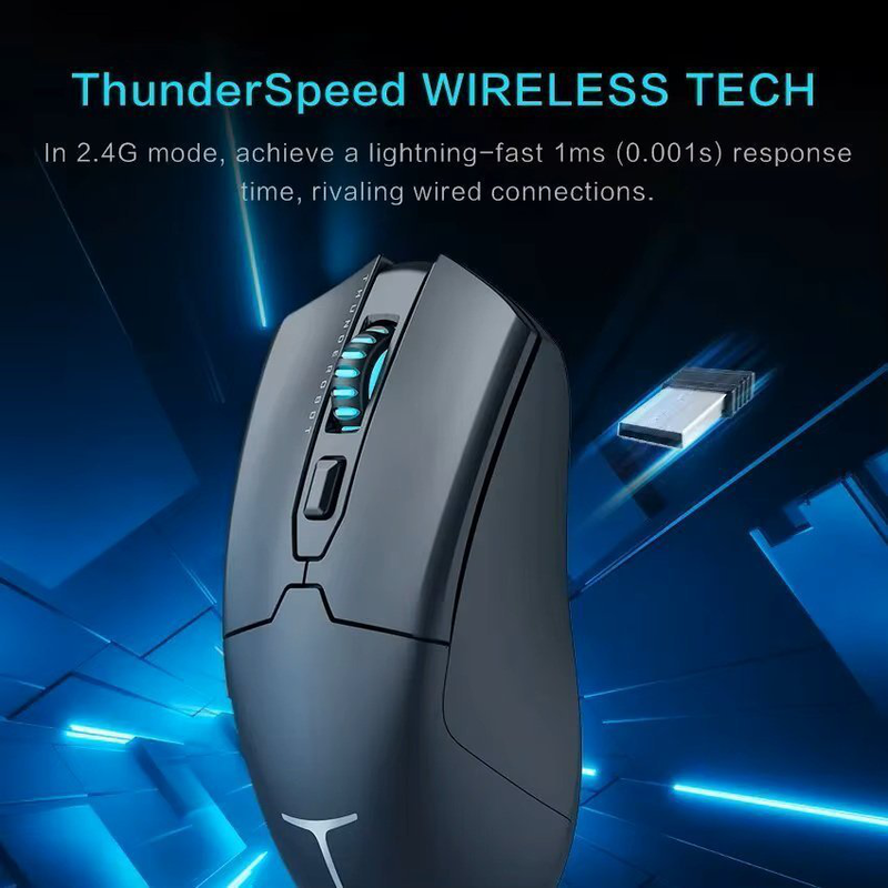 Thunderobot ml602 wireless gaming rechargeable mouse black, , medium-null