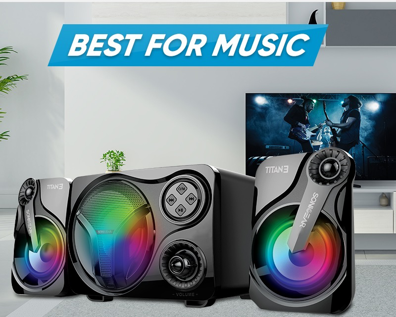 Sonicgear titan3 USB powered 2.1 pc speakers, , medium-null