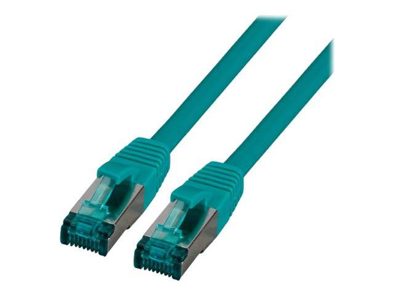 Efb-elektronik / patch cable / rj-45 (m) to rj-45 (m) / 2 m / 6 mm / s/ftp / cat 6a / halogen-free, molded, snagless, silicone-free / green-null