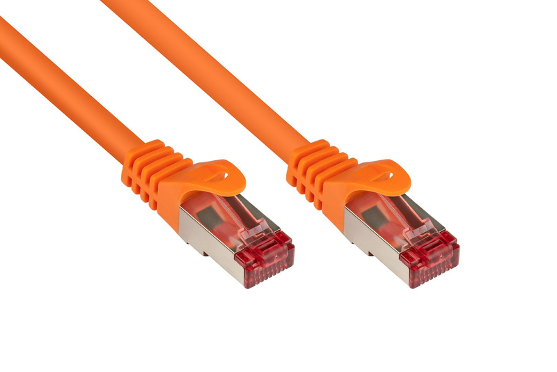 Good connections rns - patch cable - rj-45 (m) to rj-45 (m) - 1 m - sftp, pimf - cat 6 - molded, snagless - orange-null