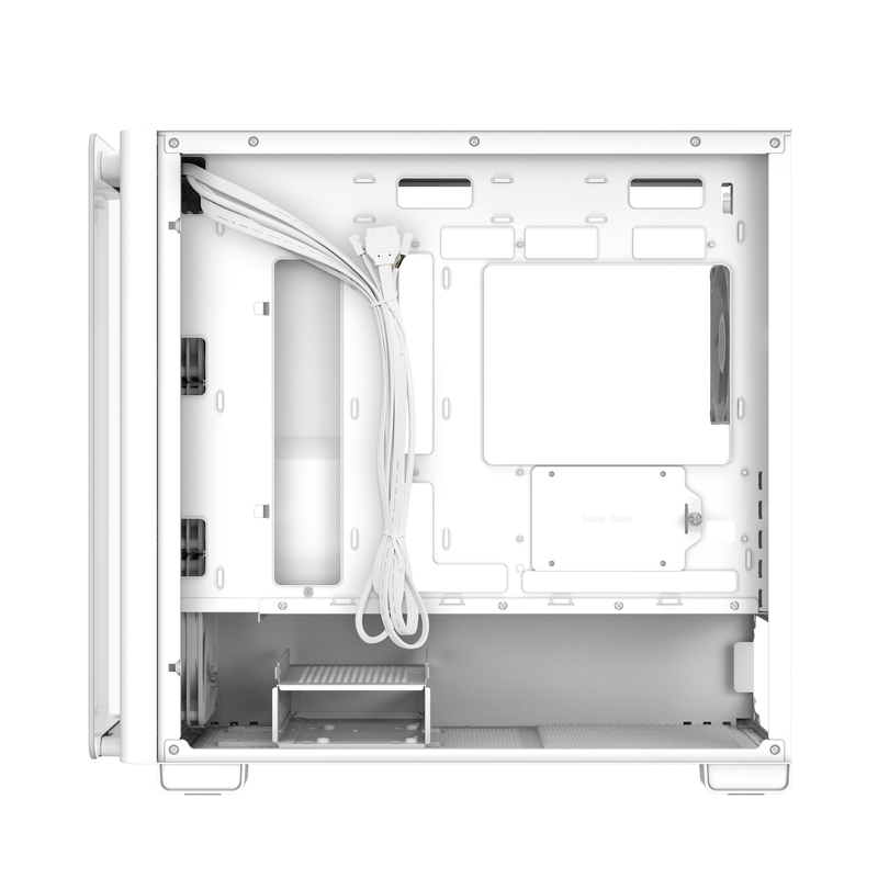 Asus pc case matx tempered glass 4xargb fans a23 plus white, , medium-null