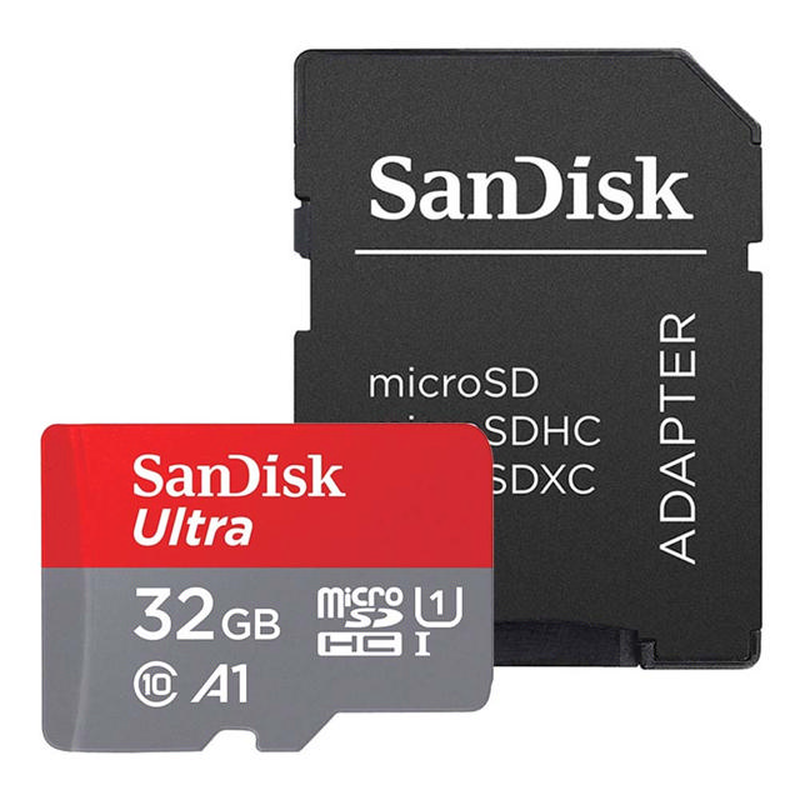 Sandisk micro sdhc 32GB + sd adaptor-null