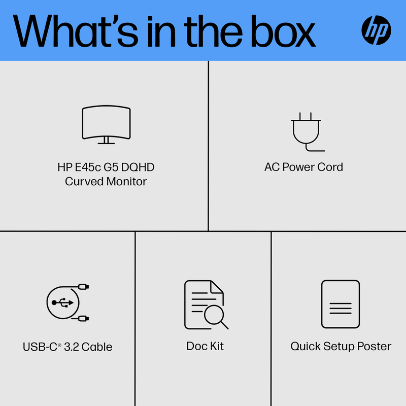 Hp e45c g5 45" &omicron;&theta;ό&nu;&eta; va curved dqhd 5120x1440, , medium-null