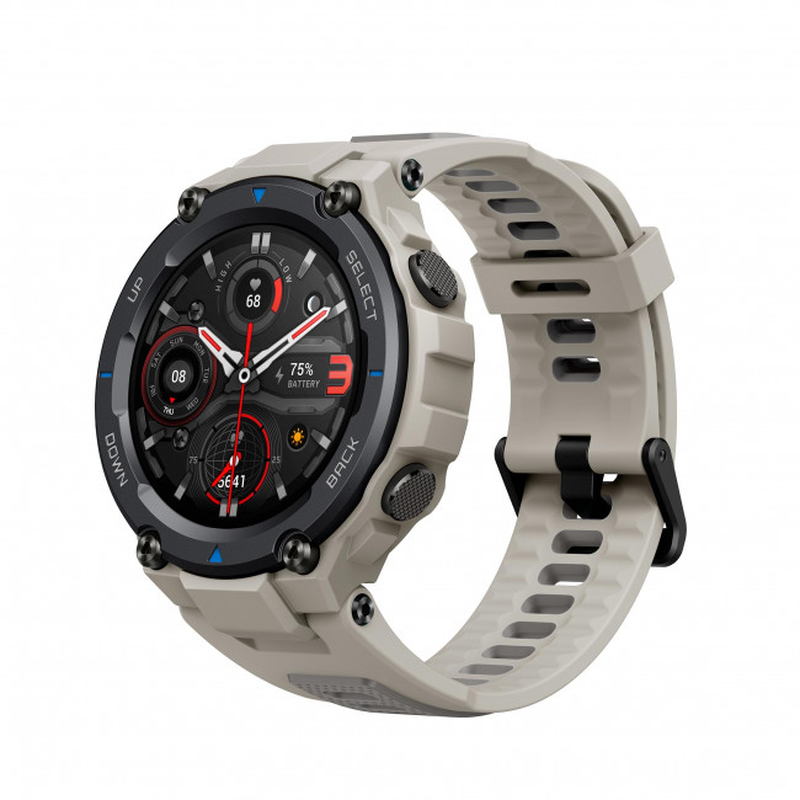 Xiaomi amazfit smart watch t-rex pro 48mm desert grey image number null