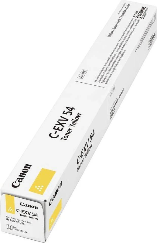 Canon c-exv 54 yellow original toner cartridge for imagerunner c3025i c3125i 8500 pages-null