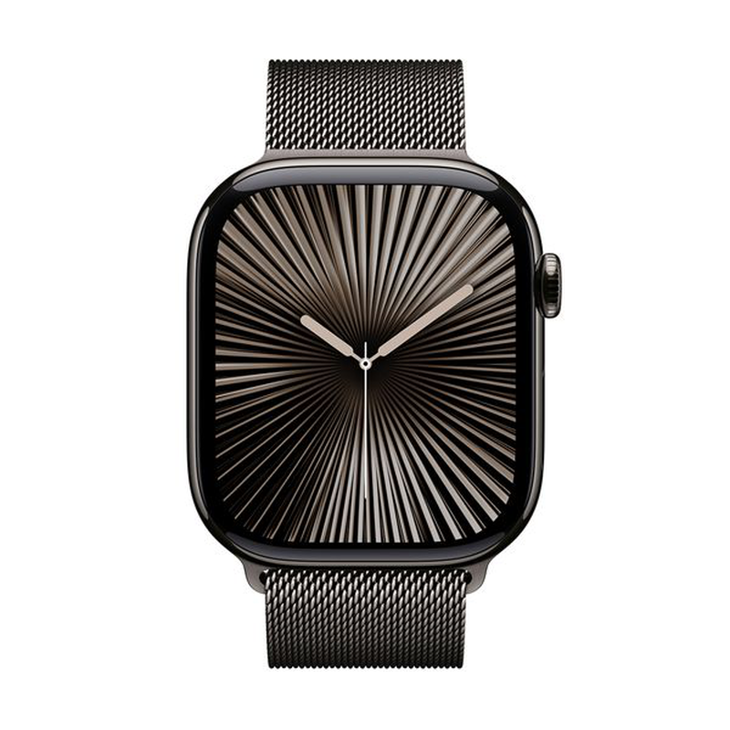 Watch series 10 GPS + cellular 46mm slate titanium case with slate milanese loop - s/m image number null