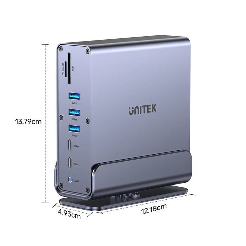 Unitek USB-c hub USB3.1 15in1 triple 4k display d1135a, , medium-null