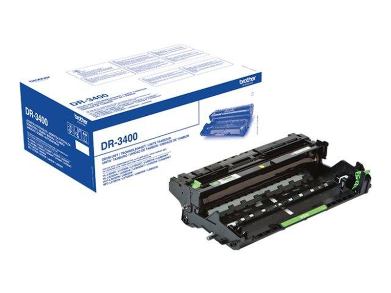 Brother dr-3400 dr3400 black original drum unit 30000 pages for hl-l5100dn l6300dw mfc-l6900dw-null