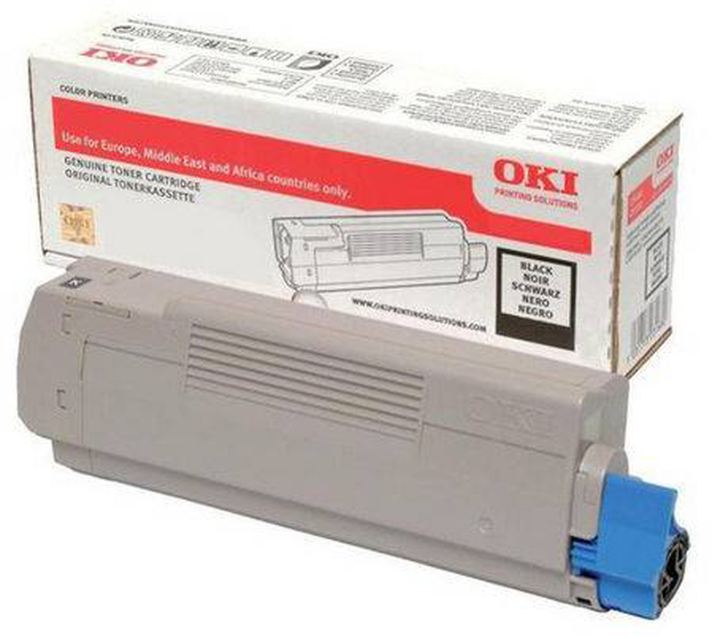 Oki 46471104 black original toner cartridge 7,000 pages led for oki c823dn c823n printers-null