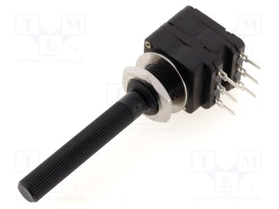 470k potentiometer shaft single turn 100mw tht 6mm plastic, , medium