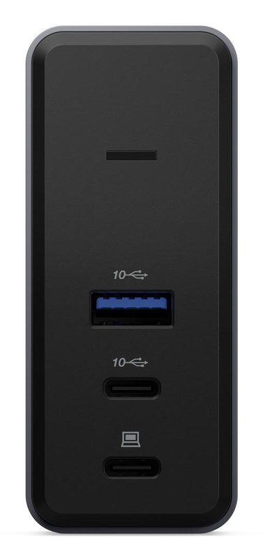 Lenovo x9 charging gan dock 40bd0065eu USB-c 60w with HDMI 2.1 output compact travel dock eu black-null